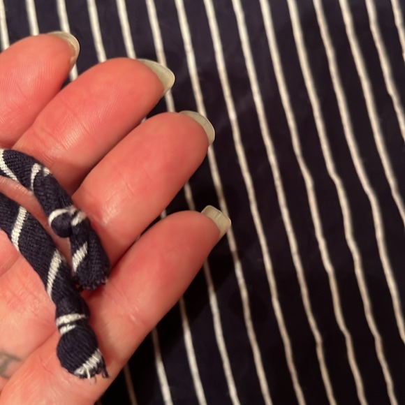 Like new Chris & Carol navy/ white striped hooded top - Picture 3 of 12